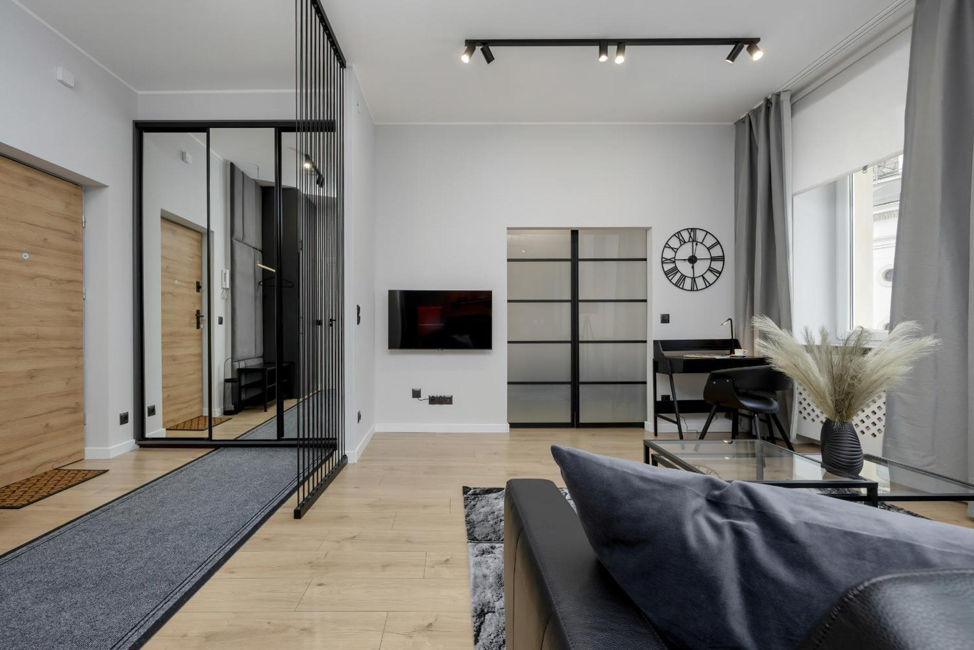 Exclusive Grey And Red Apartment In Warsaw Center By Noclegi Renters Ngoại thất bức ảnh