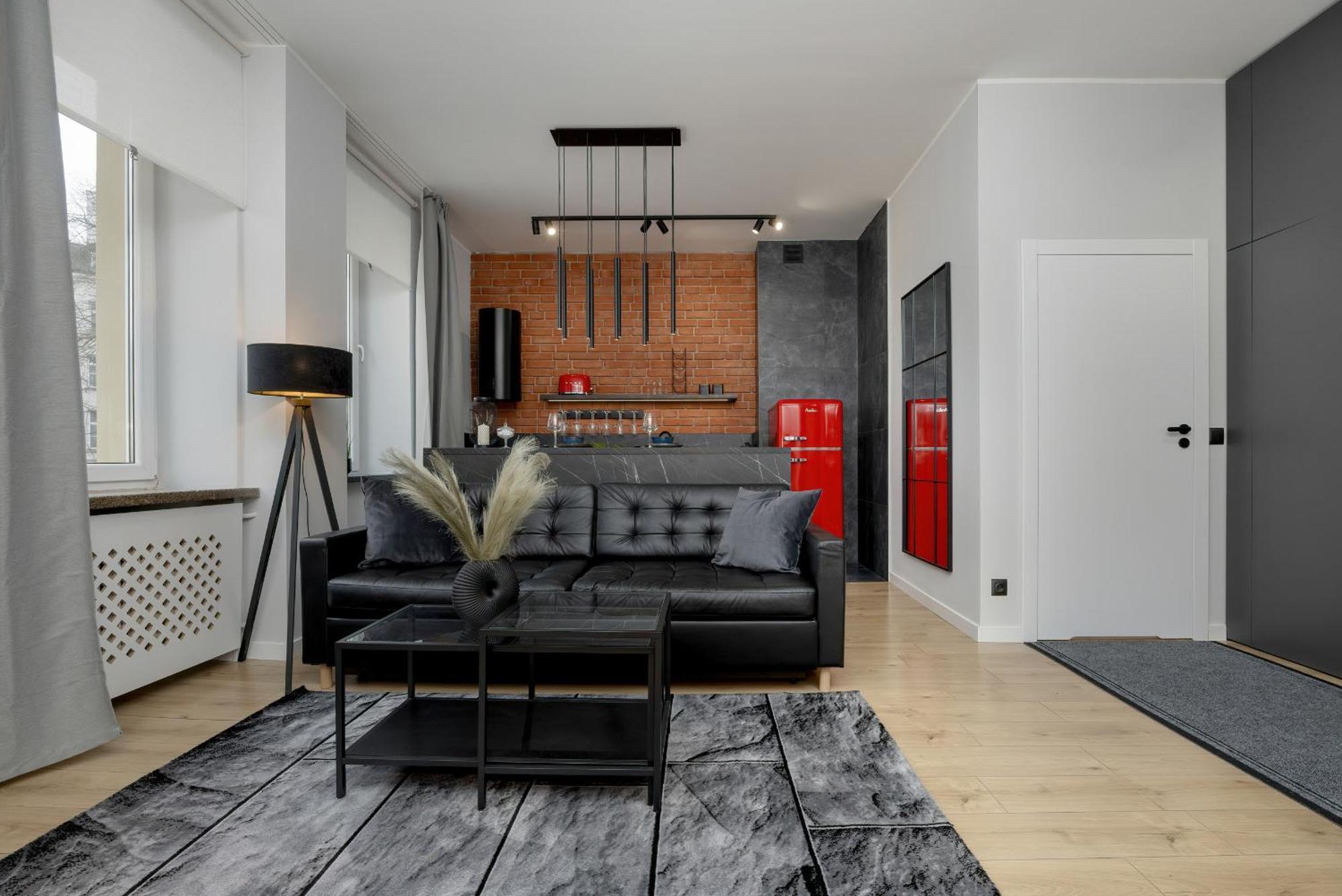 Exclusive Grey And Red Apartment In Warsaw Center By Noclegi Renters Ngoại thất bức ảnh