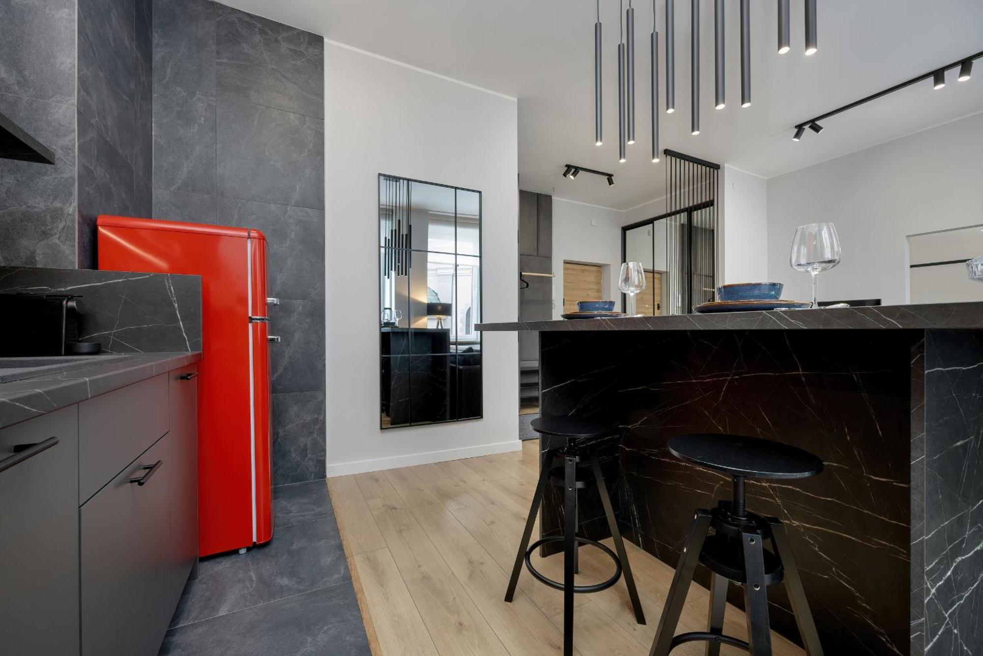 Exclusive Grey And Red Apartment In Warsaw Center By Noclegi Renters Ngoại thất bức ảnh